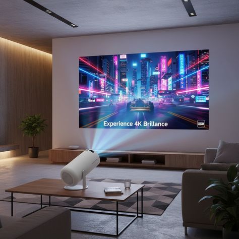 🎥 Projecteur intelligent portable  Pro – Cinéma intelligent à domicile